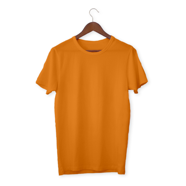 Orange Color Cotton T-Shirt For Men